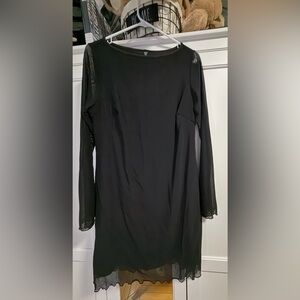SHEIN Classic Black Long Sleeve Dress